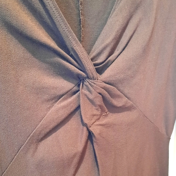 Eileen Fisher Brown Knot Front Dress size XS - Picture 10 of 13